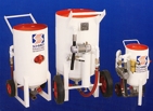 Schmidt Portable Blast  Pots, for blasting cars to ships to bridges.